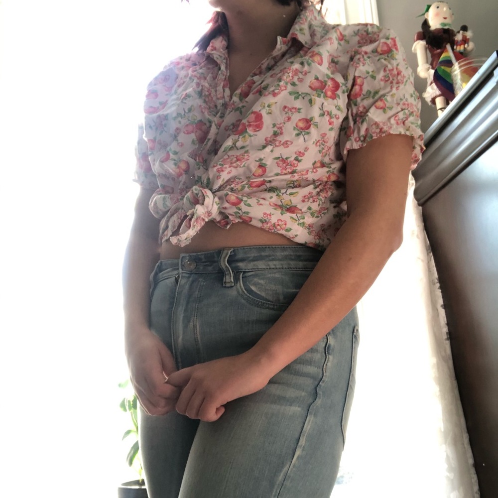 Floral Button Up